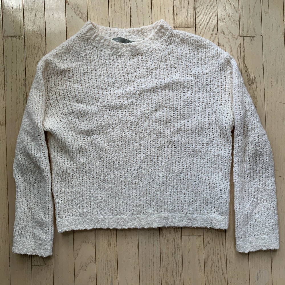 Vince white knit sweater
